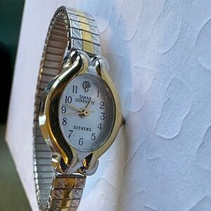 Sarah Coventry Two-Tone Silver and Gold Watch